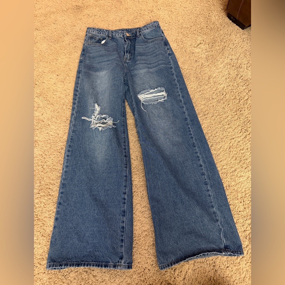 SHEIN Wide Leg Jeans